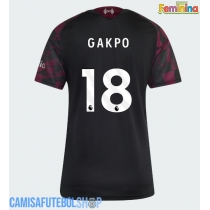Camisa de time de futebol Liverpool Cody Gakpo #18 Replicas 3º Equipamento Feminina 2026-27 Manga Curta